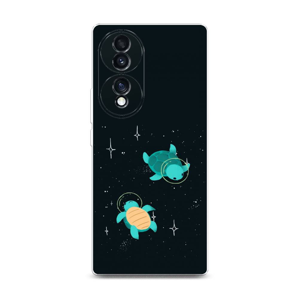 

Чехол Awog на Honor 70 "Черепашки космонавты", Разноцветный, 6108250-4
