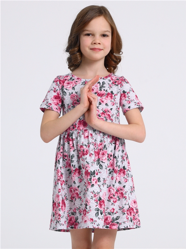 Платье детское Апрель 1ДПК3999001н, серый, 134