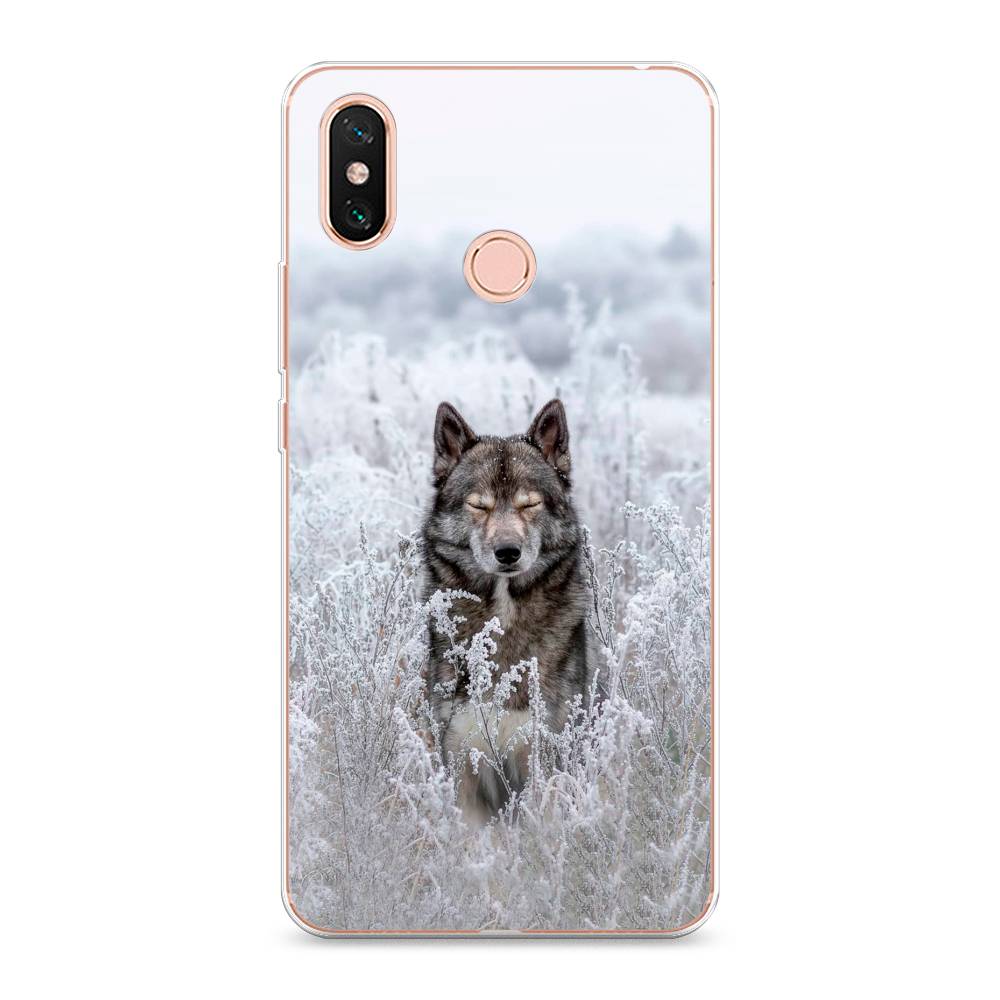 фото Чехол awog "волк в поле" для xiaomi mi max 3