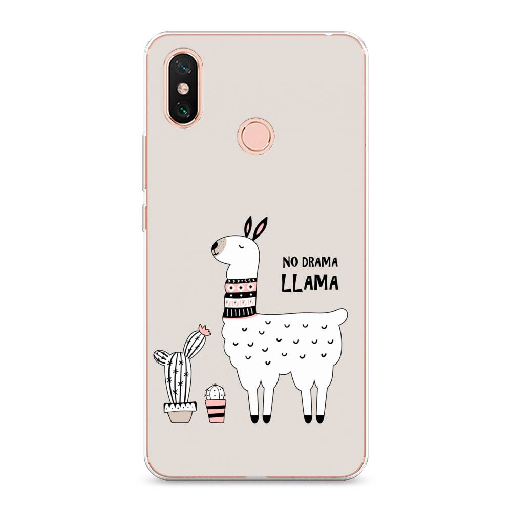 

Чехол Awog на Xiaomi Mi Max 3 "No drama LLama", Разноцветный, 34350-2