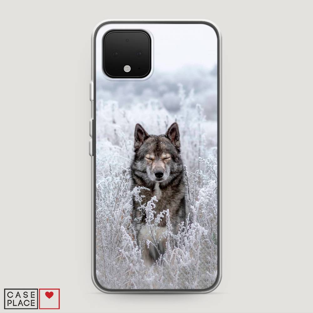 фото Чехол awog "волк в поле" для google pixel 4