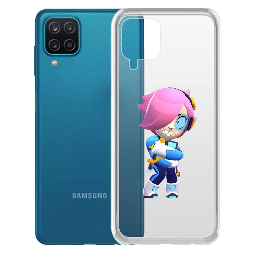 

Чехол-накладка Brawl Stars-Колетт Навигатор для Samsung Galaxy A12 (A125), Прозрачный
