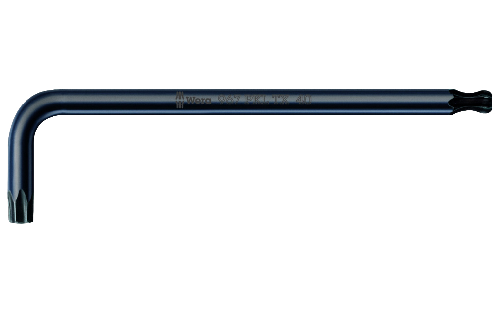 967 PKL TORX® Г-образный ключ, BlackLaser, с шаром, TX 30 x 122 мм