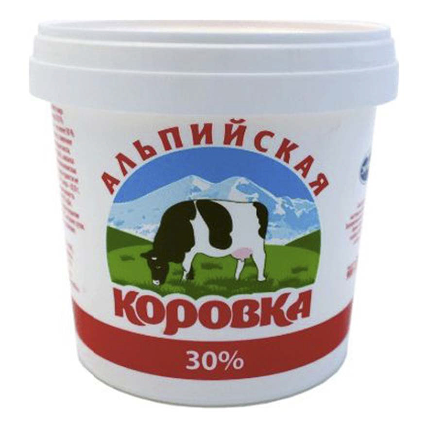 

Сметанный продукт Альпийская Коровка 30 % 900 г