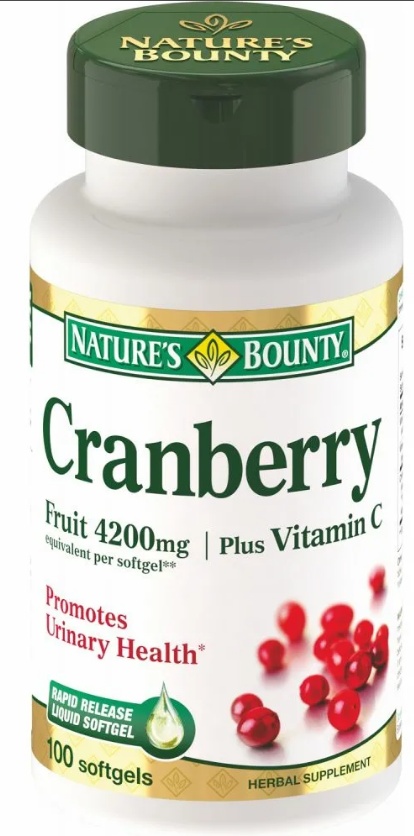 Витамины Natures Bounty Концентрат клюквы капсулы 4200 мг 100 шт.
