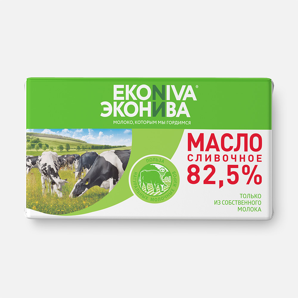 Сливочное масло ЭкоНива 72,5%, 350 г