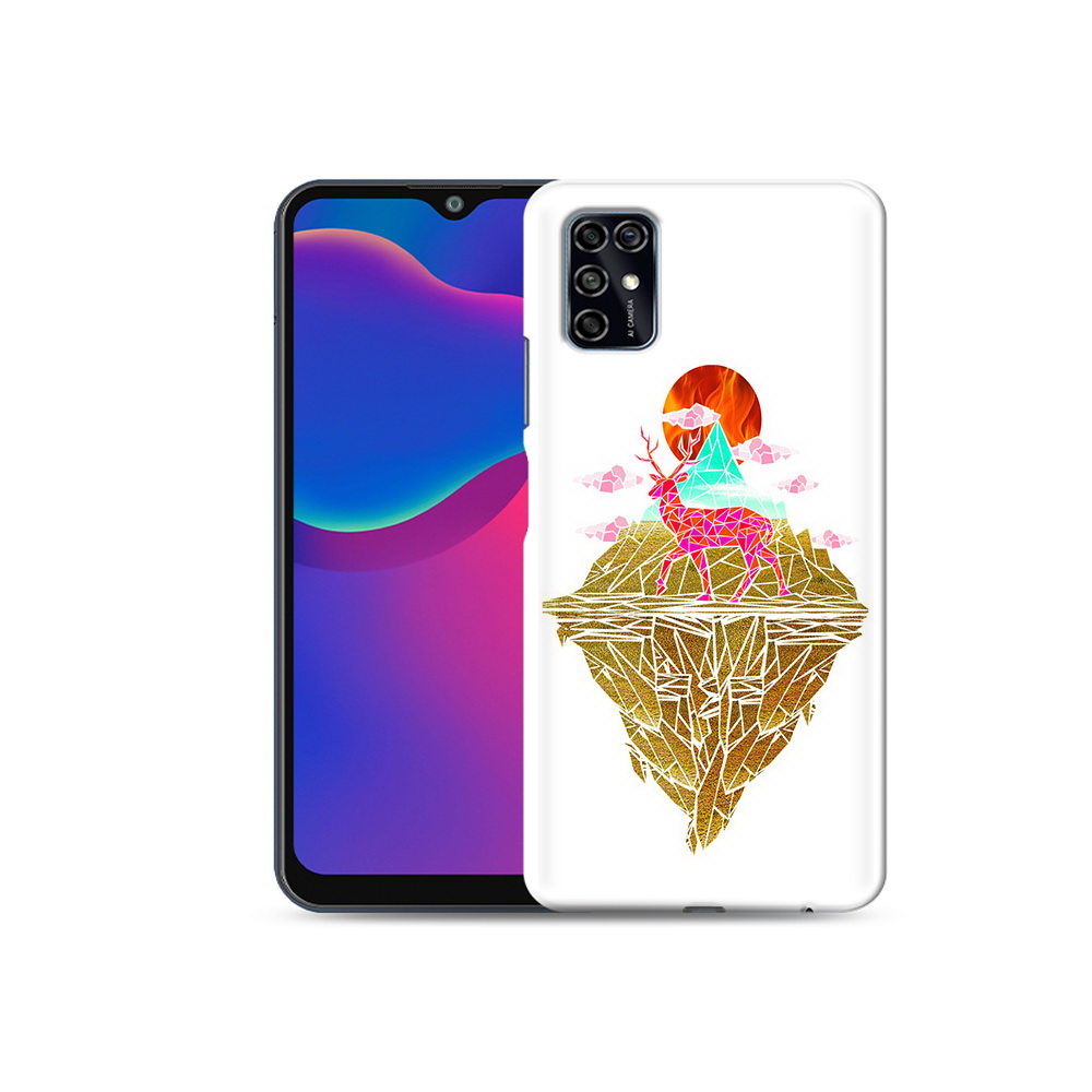 Чехол MyPads Tocco для ZTE Blade V2020 Smart розовый олень абстракция (PT156449.459.586)