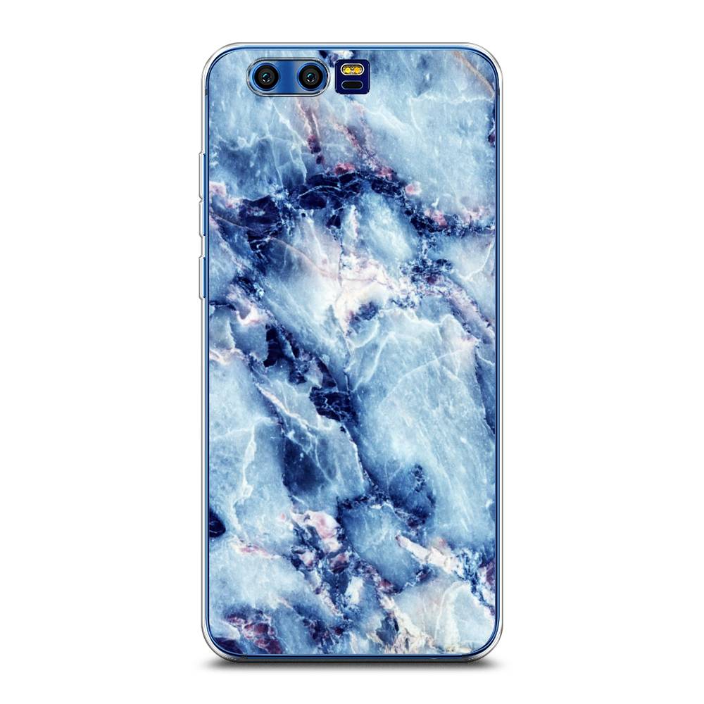 

Чехол на Honor 9 "Мрамор с синими прожилками", Синий, 62450-3