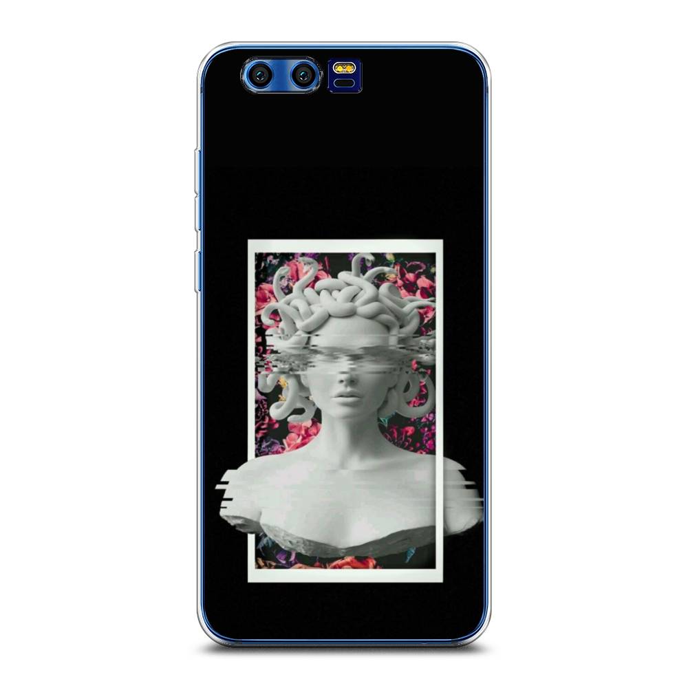 

Чехол на Honor 9 "Web Punk Медуза Горгона", Черный;серый, 62450-6