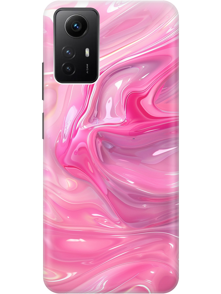

Силиконовый чехол на Xiaomi Redmi Note 12s с принтом "Розовые волны", Прозрачный;розовый, 778676931