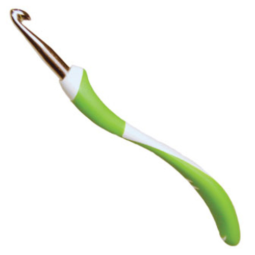 фото Крючок для вязания addi с эргономичной пластиковой ручкой addiswing 7мм, 16см, 140-7/7-16