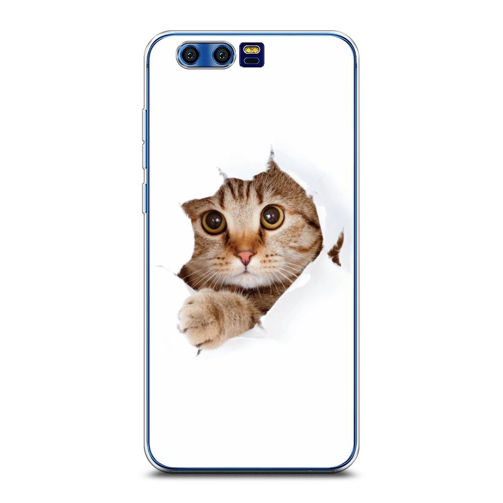 

Чехол на Honor 9 "Кот и бумага", Белый;коричневый, 62450-1