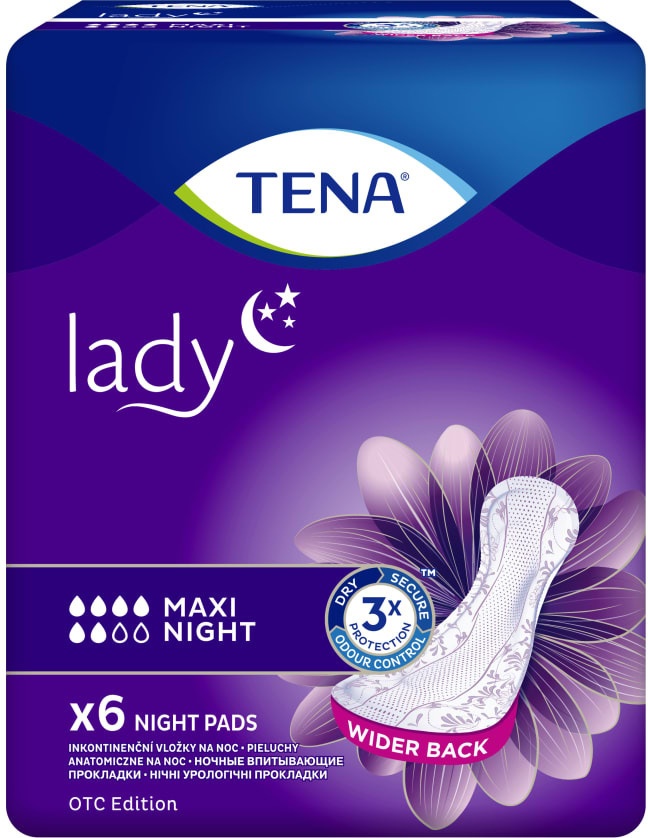 Прокладки урологические SCA Hygiene Tena Lady Maxi night 6 шт.