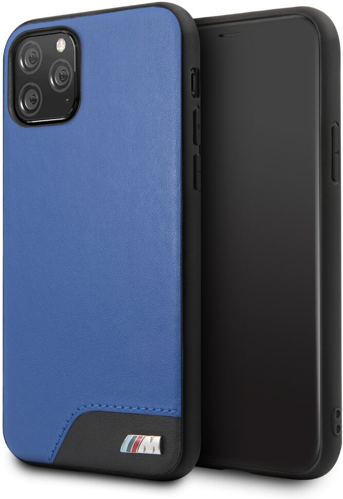 фото Чехол cg mobile bmw m-collection smooth pu hard для iphone 11 pro blue