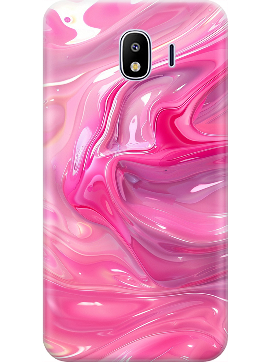 

Силиконовый чехол на Samsung Galaxy J4 (2018) с принтом "Розовые волны", Прозрачный;розовый, 718358931