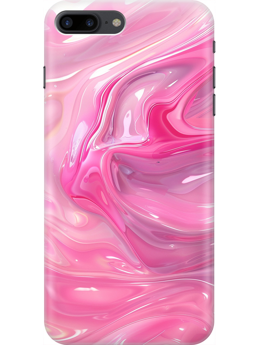 

Силиконовый чехол на Apple iPhone 8 Plus / 7 Plus с принтом "Розовые волны", Прозрачный;розовый, 712479431