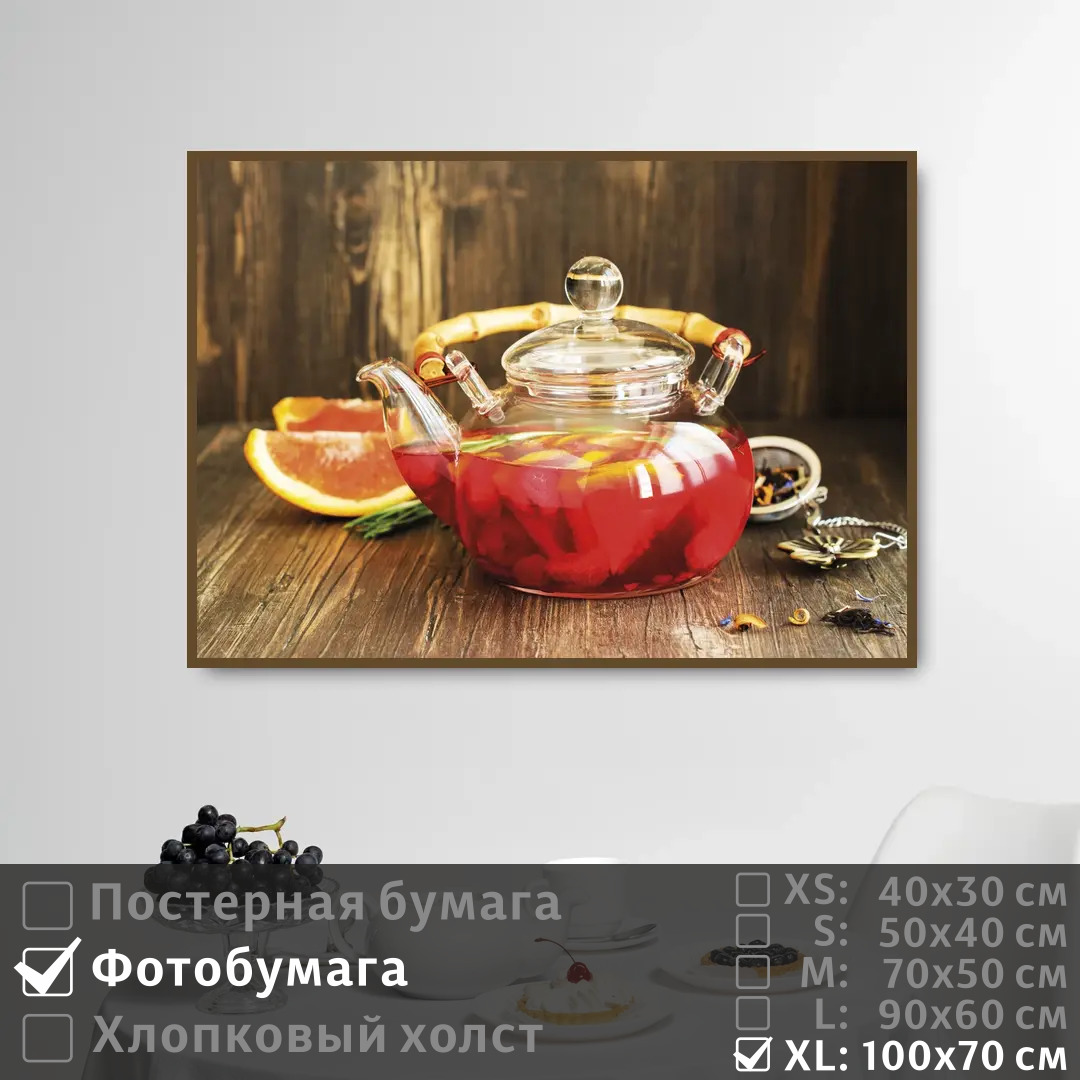 

Постер на фотобумаге ПолиЦентр Фруктовый чай 100х70 см, ФруктовыйЧай1