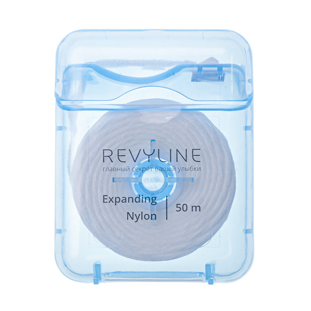 Зубная нить Revyline 840D Expanding floss нейлон, вощеная, 50 м зубная нить revyline 840d expanding floss нейлон вощеная желтая 50 м