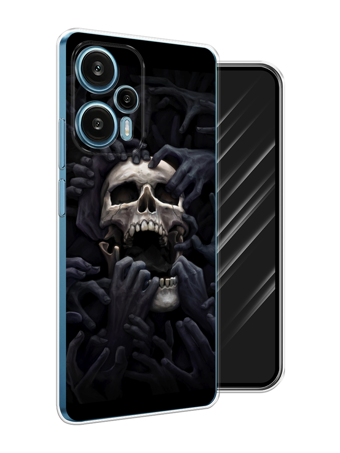 

Чехол Awog на Xiaomi Redmi Note 12 Turbo, Poco F5 "Череп 29", Черный;серый, 318750-1