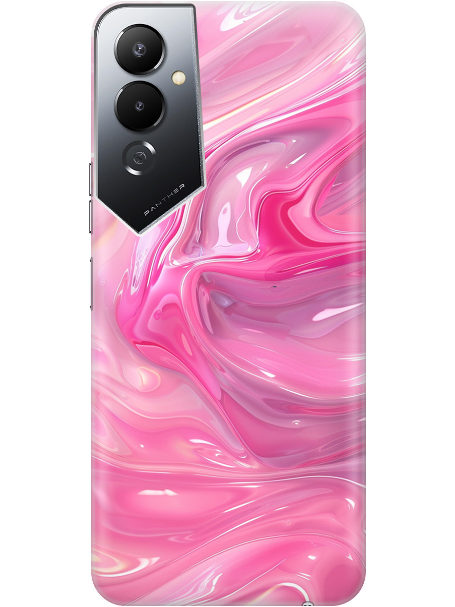 

Силиконовый чехол на Tecno Pova 4 с принтом "Розовые волны", Прозрачный;розовый, 762091431