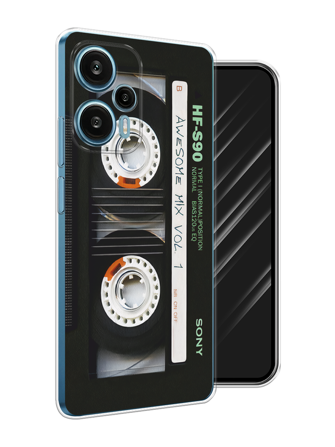 

Чехол Awog на Xiaomi Redmi Note 12 Turbo, Poco F5 "Кассета", Черный, 318750-1