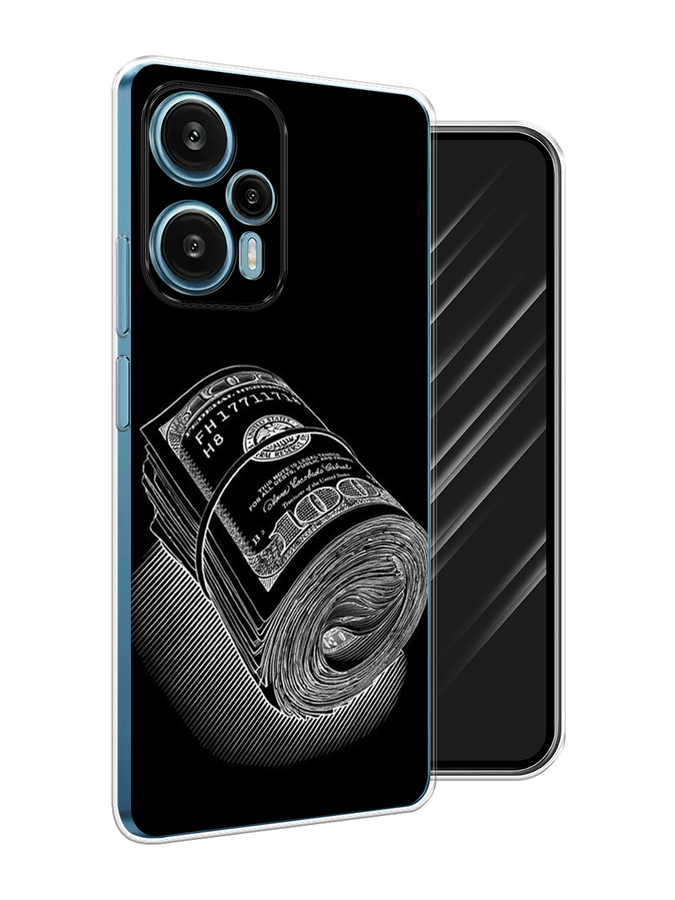 

Чехол Awog на Xiaomi Redmi Note 12 Turbo, Poco F5 "Кубышка денег", Черный;серебристый, 318750-1