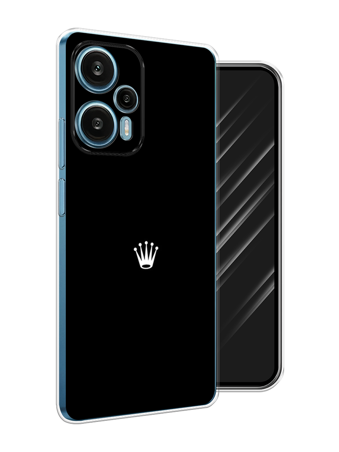 

Чехол Awog на Xiaomi Redmi Note 12 Turbo, Poco F5 "Белая корона на черном фоне", Черный, 318750-1