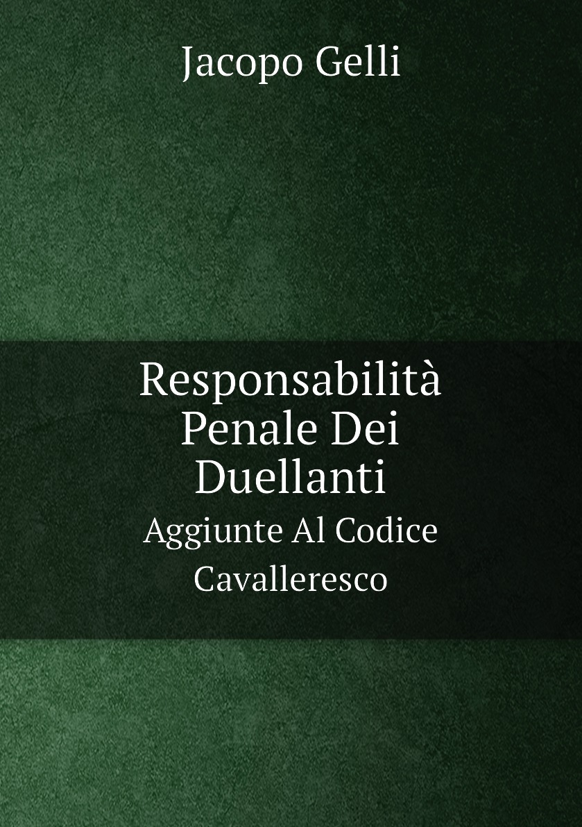 

Responsabilita Penale Dei Duellanti