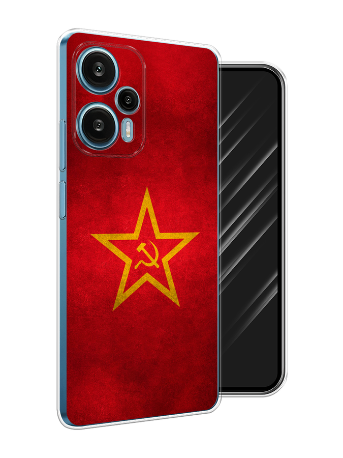 

Чехол Awog на Xiaomi Redmi Note 12 Turbo, Poco F5 "Красное знамя", Желтый;красный, 318750-1