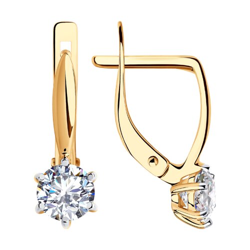 

Серьги из золота TEO MAORI 829827, фианит, 829827