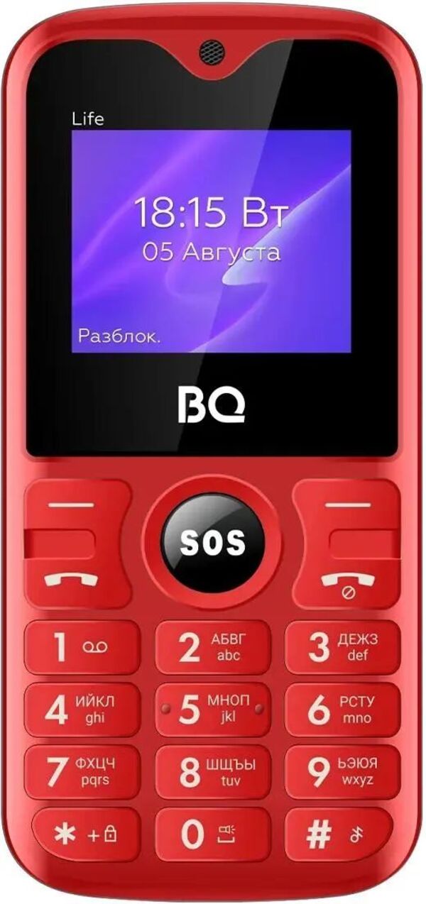

Сотовый телефон BQ M-1853 Life Black Red, 1853 Life