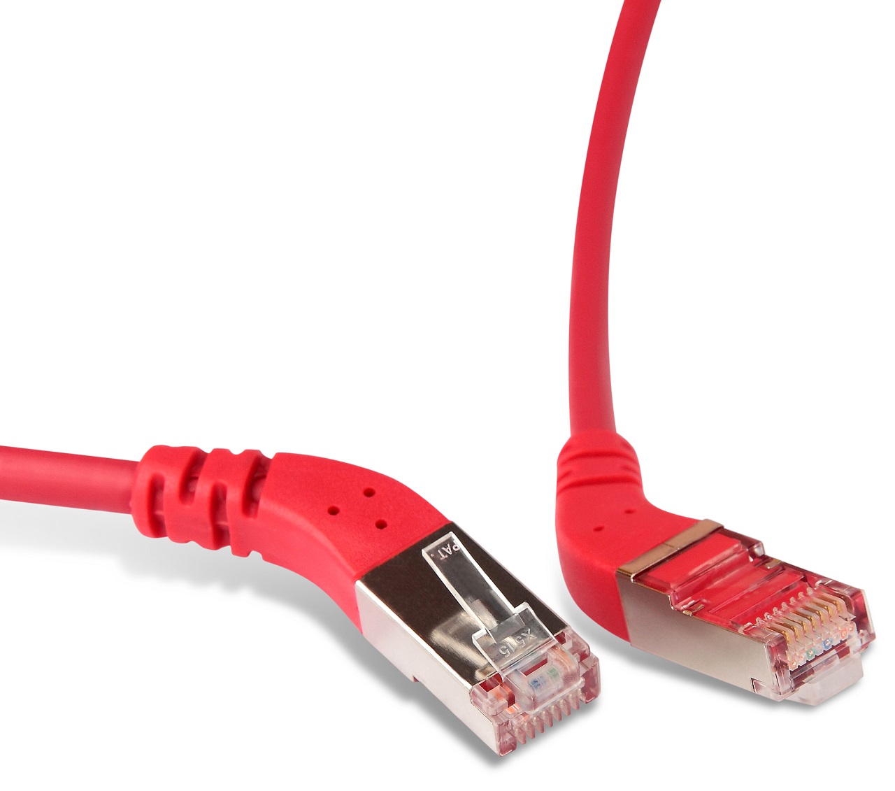 фото Кабель для компьютера hyperline pc-apm-stp-rj45/r45-rj45/r45-c5e-3m-lszh-rd