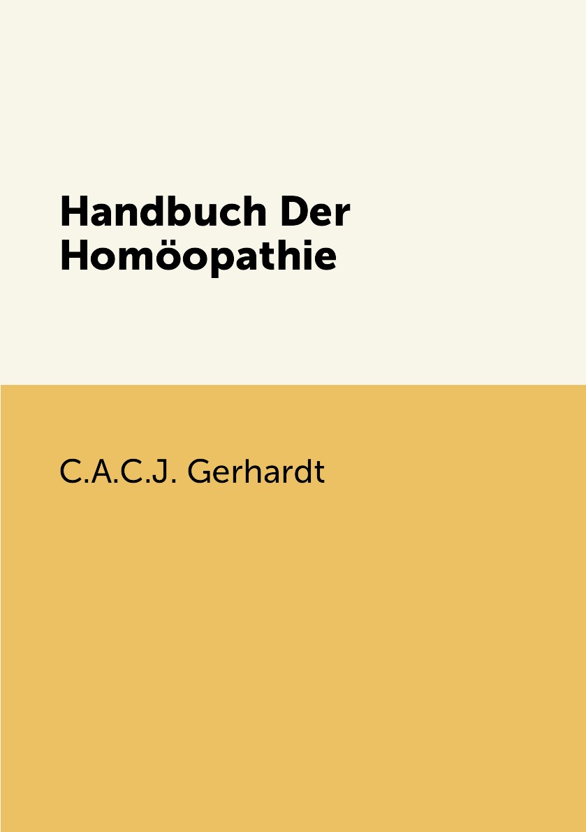 

Handbuch Der Homoopathie