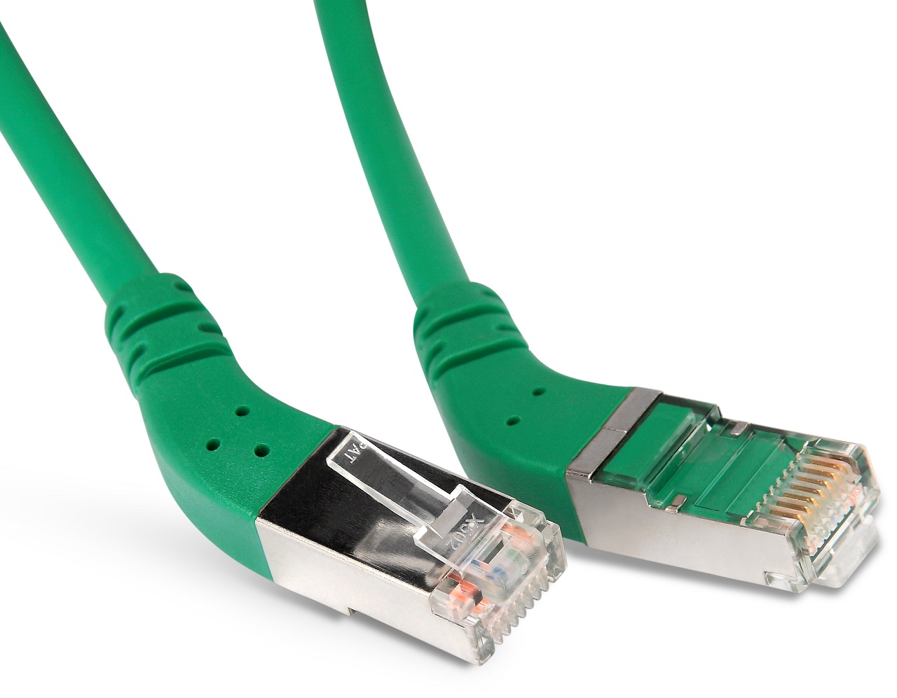 

Кабель для компьютера Hyperline PC-APM-STP-RJ45/L45-RJ45/R45-C5e-5M-LSZH-GN
