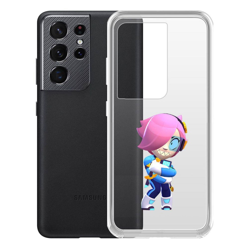 

Чехол-накладка Brawl Stars-Колетт Навигатор для Samsung Galaxy S21 Ultra (G998)