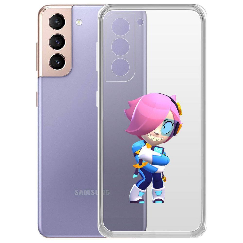 

Чехол-накладка Brawl Stars-Колетт Навигатор для Samsung Galaxy S21+ (G996)