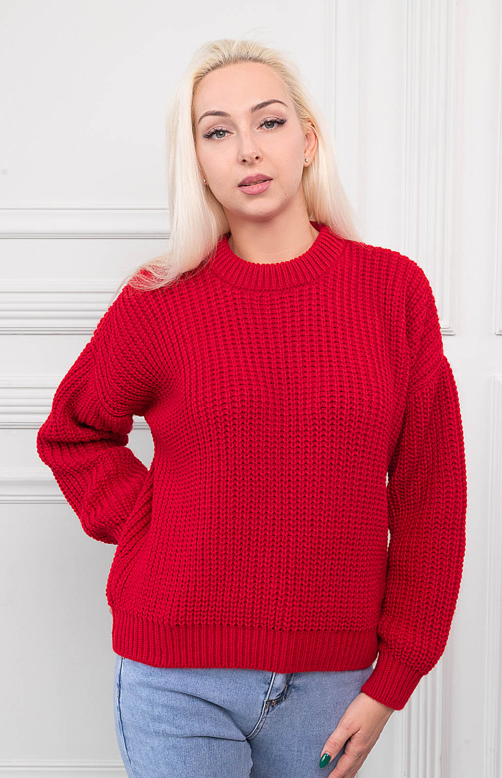 

Джемпер женский MILANIKA 1139 красный 52 RU, 1139