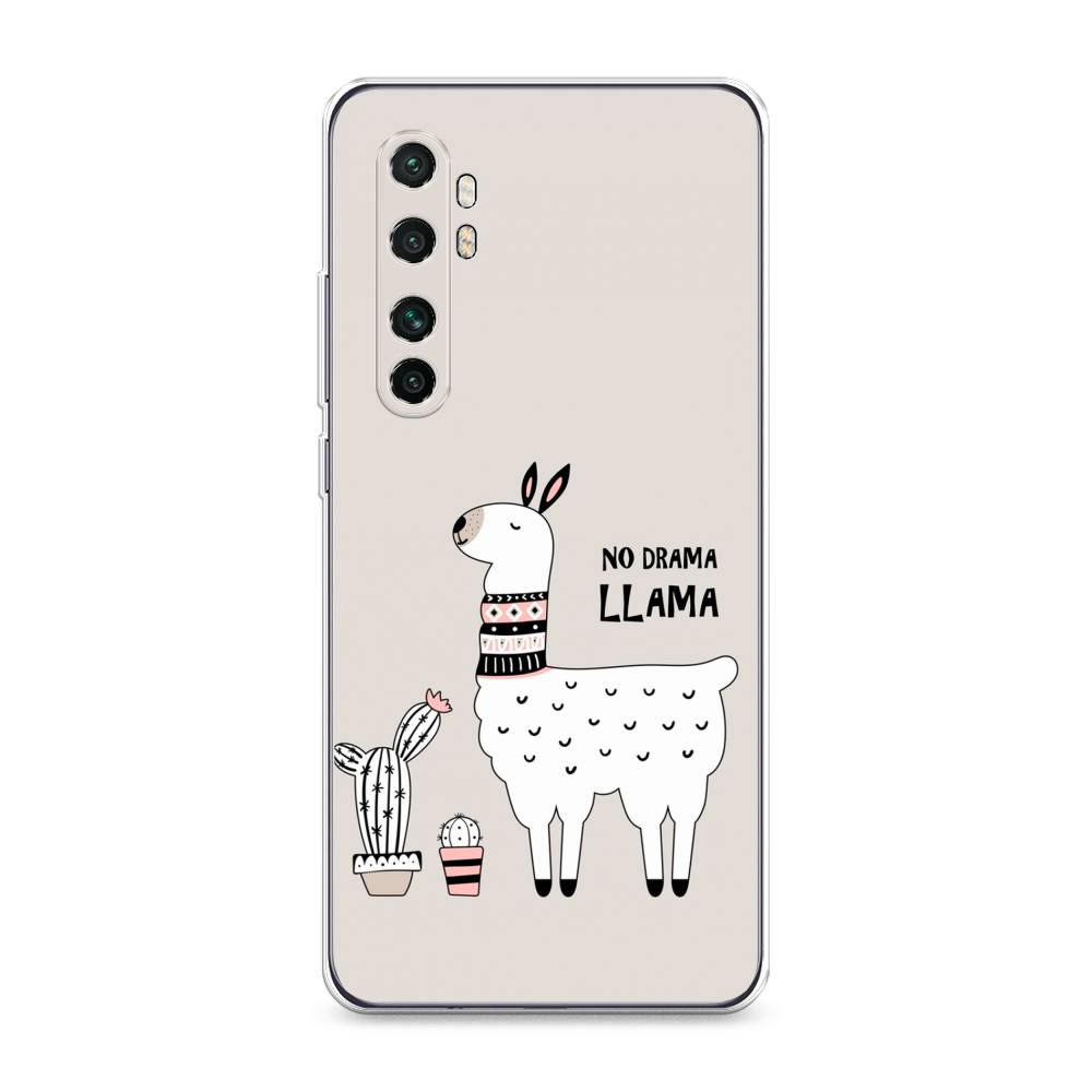 

Чехол Awog на Xiaomi Mi Note 10 Lite "No drama LLama", Разноцветный, 38450-2