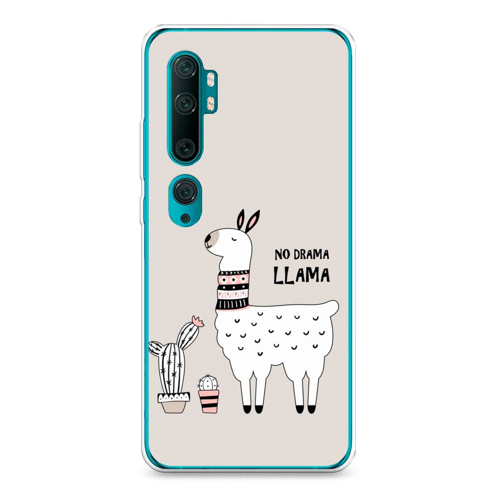 

Чехол Awog на Xiaomi Mi Note 10/Mi Note 10 Pro "No drama LLama", Разноцветный, 37350-2