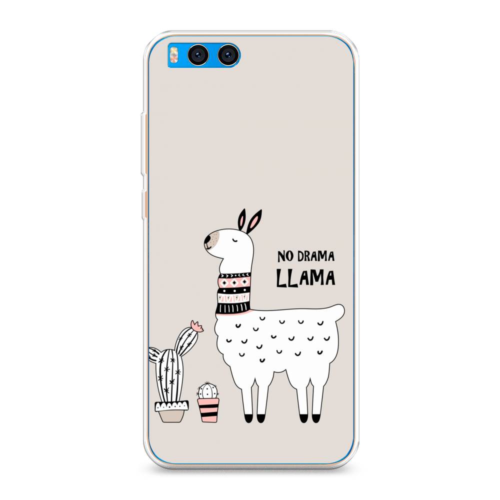 

Чехол Awog на Xiaomi Mi Note 3 "No drama LLama", Разноцветный, 32450-2