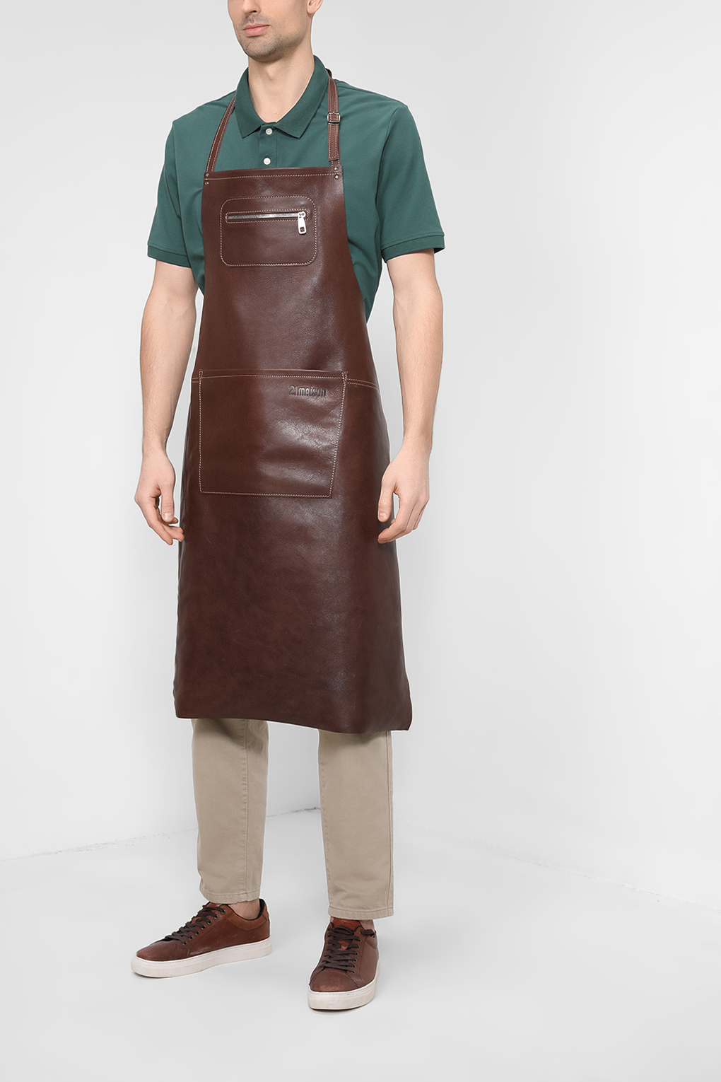 

zip/brown Фартук в тубусе 21maison (Коричневый) (48-60)