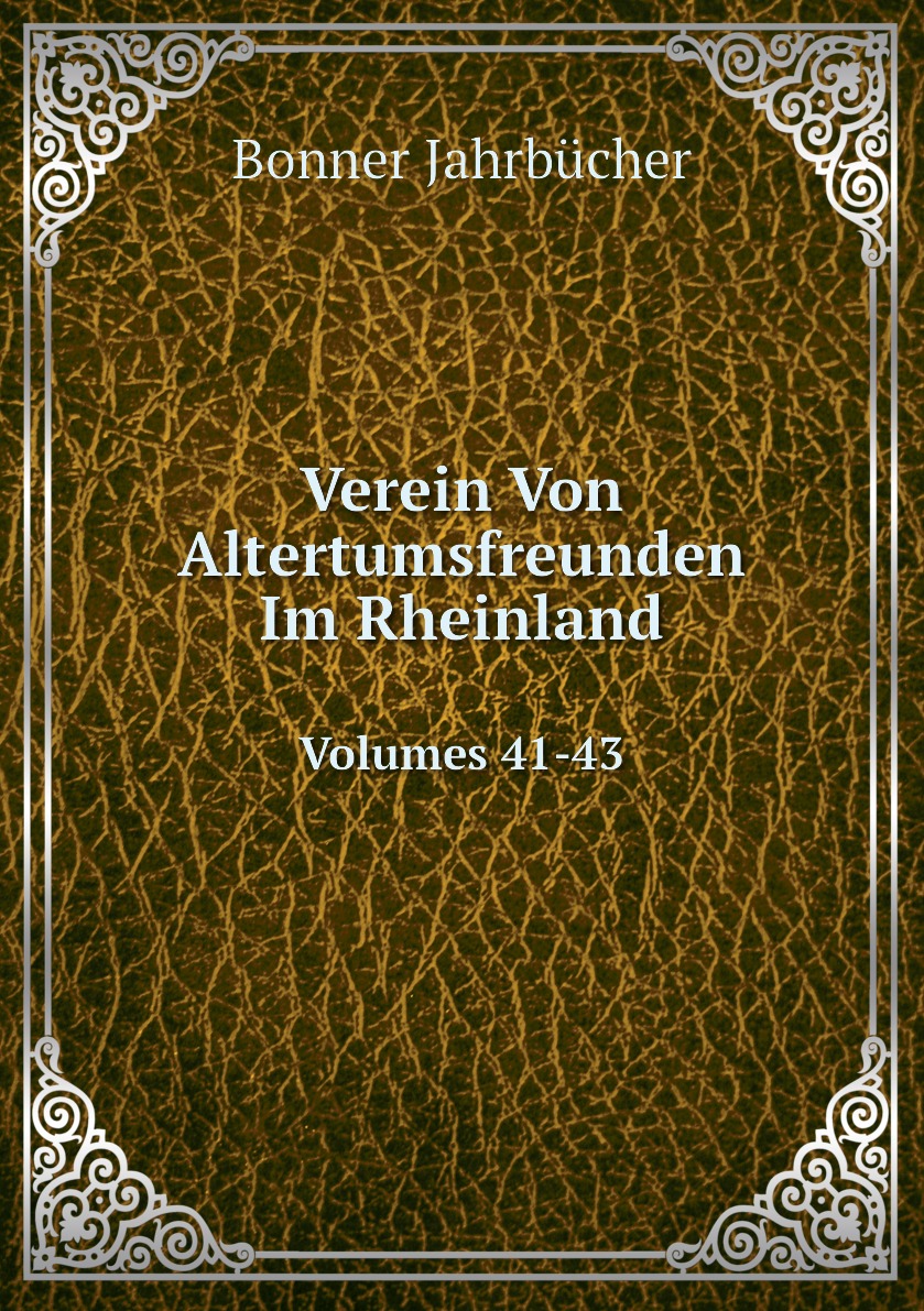 

Verein Von Altertumsfreunden Im Rheinland