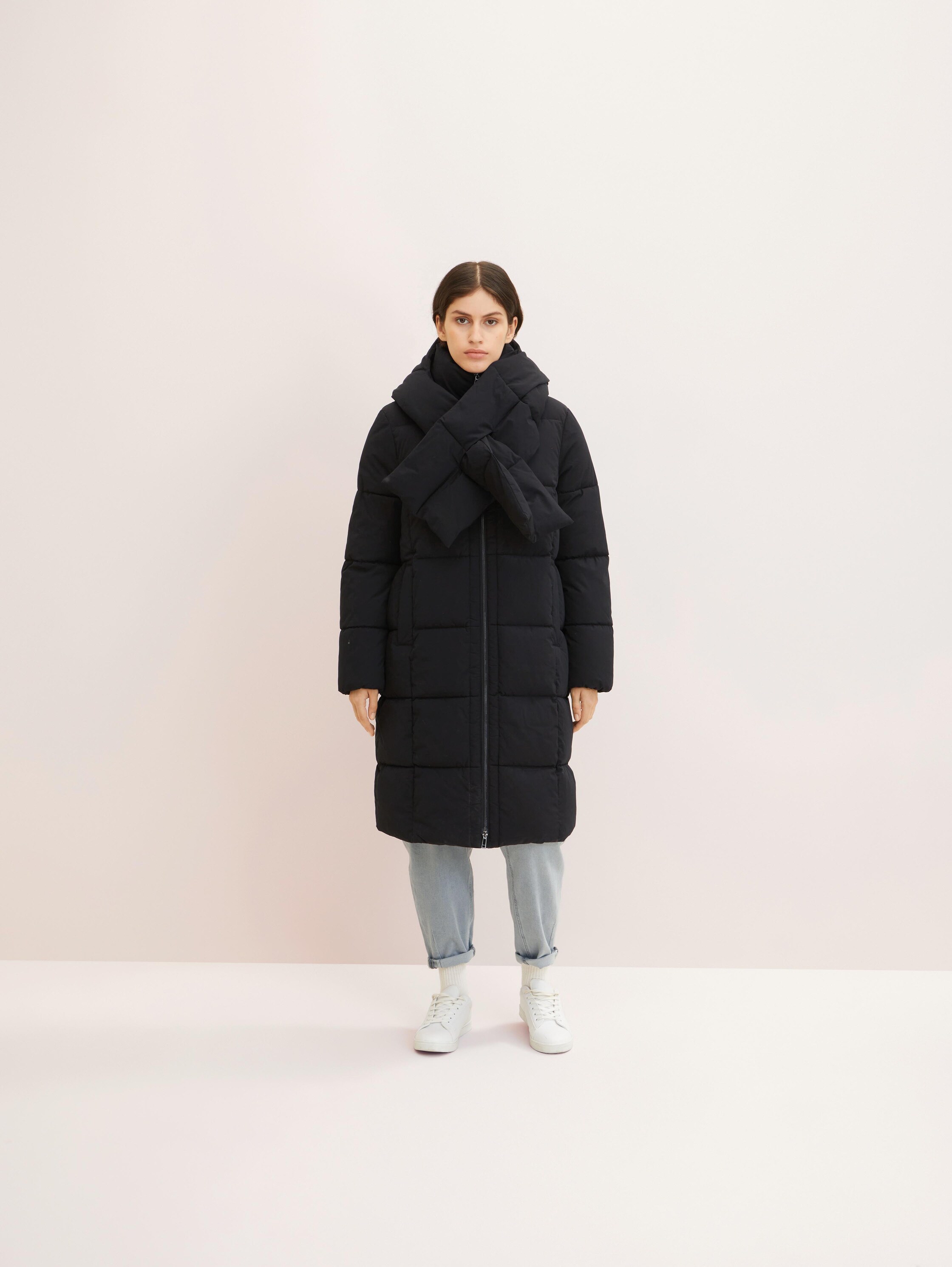 

Пальто женское TOM TAILOR 1032497 черное XS, 1032497