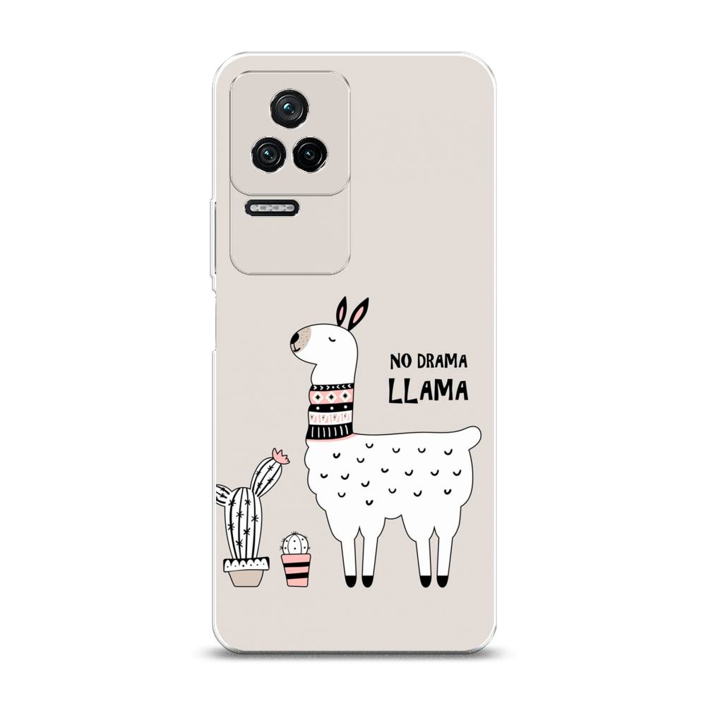 

Чехол Awog на Poco F4 "No drama LLama", Разноцветный, 315350-2