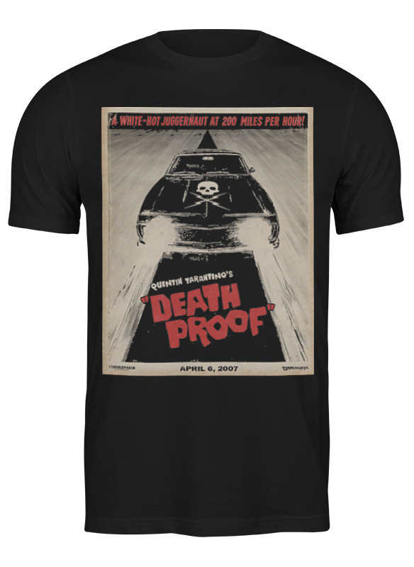 

Футболка мужская Printio Death proof черная L, Черный, Death proof