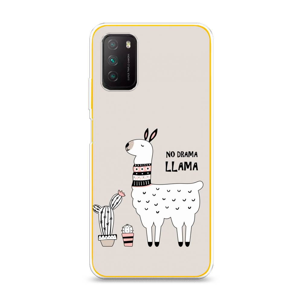 

Чехол Awog на Poco M3 "No drama LLama", Разноцветный, 39550-2