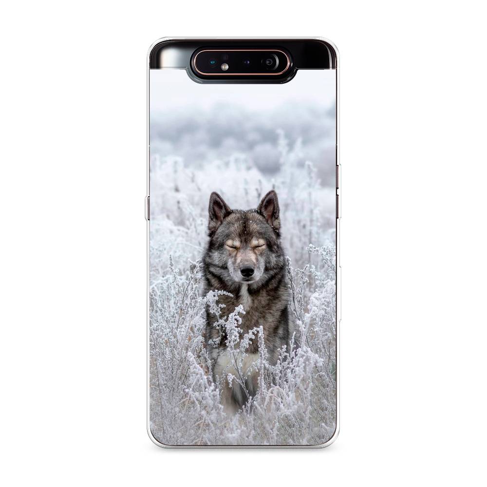 

Чехол Awog на Samsung Galaxy A80 "Волк в поле", Разноцветный, 28350-1