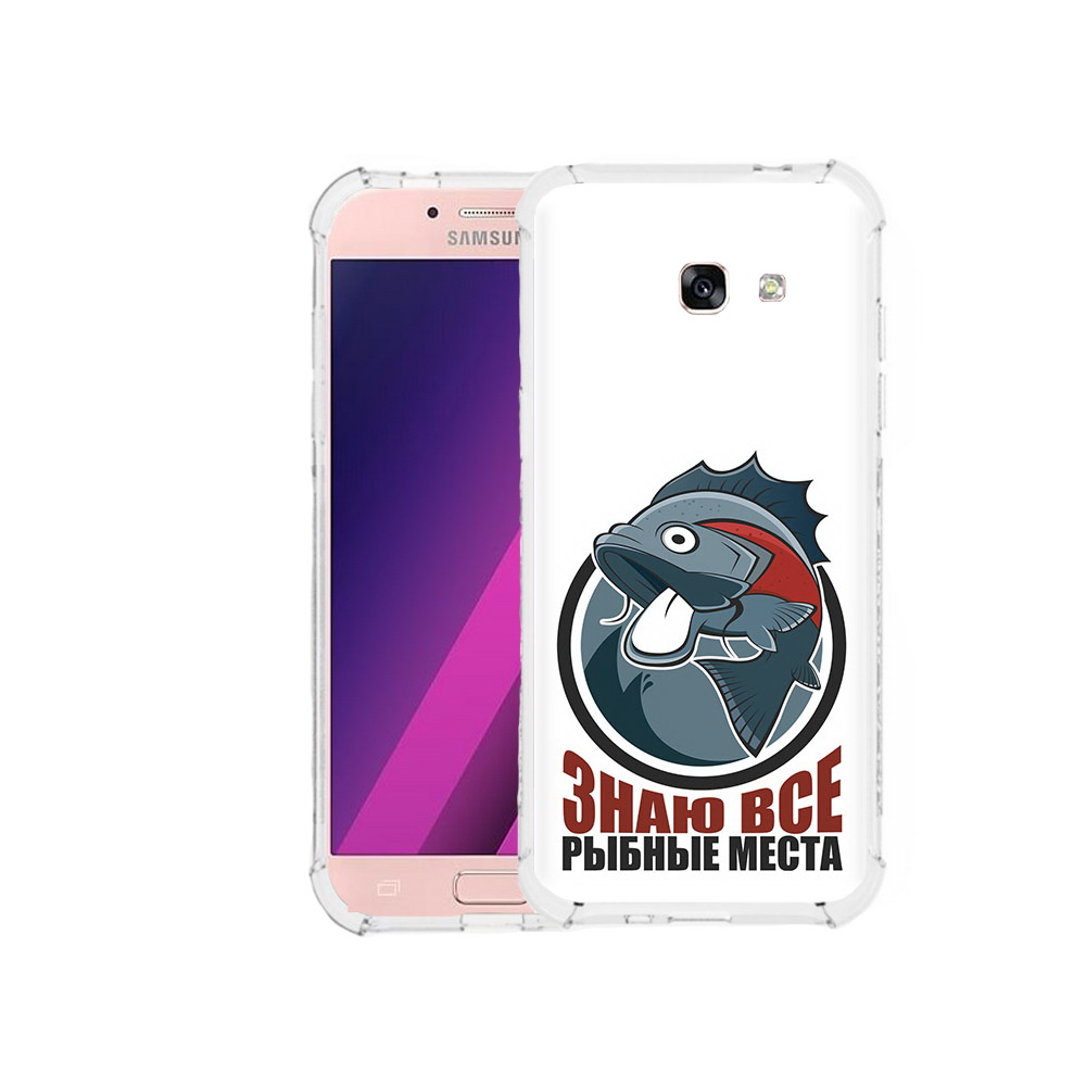 

Чехол MyPads Tocco для Samsung Galaxy A5 знаю все рыбные места (PT51293.578.367), Прозрачный, Tocco