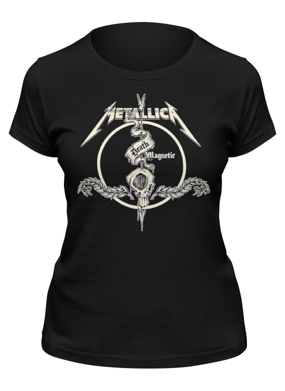 

Футболка женская Printio Metallica черная XL, Черный, Metallica