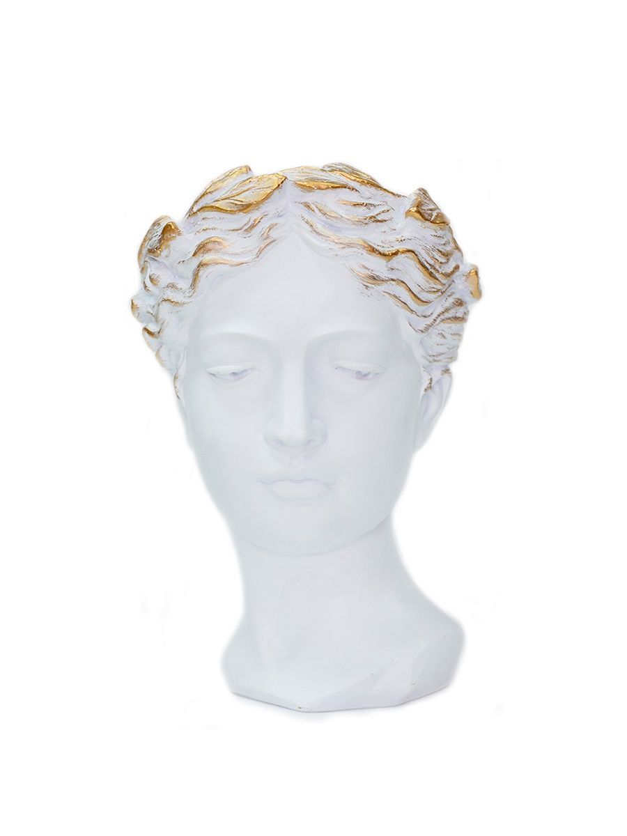 Кашпо для цветов искусственный камень O.M.S. Collection богиня C-0019-S-WHT